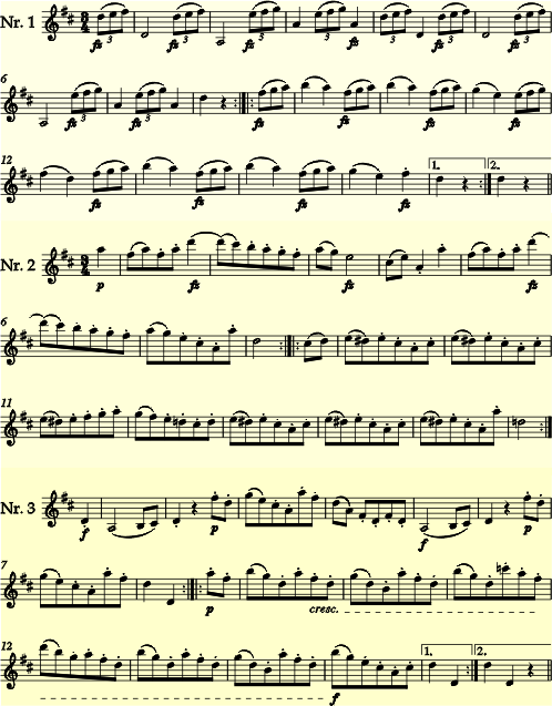 Ludwig van Beethoven 6 Ländlerische Tänze für Violine und Klavier