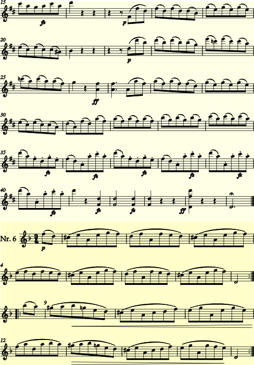 Ludwig van Beethoven 6 Danze campestri per violino e pianoforte 