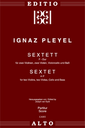 Ignaz Pleyel Sextet F major 2 Violins 2 Violas Cello Double bass