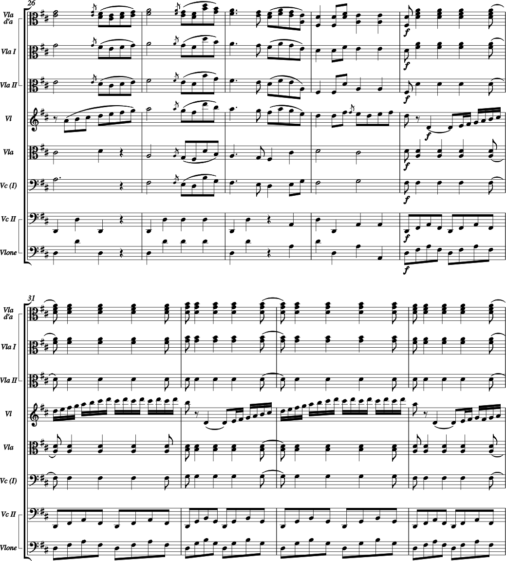 von Eybler Quintette II / Sextuor II Re majeur