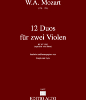 Wolfgang Amadeus Mozart 12 Duos KV 487