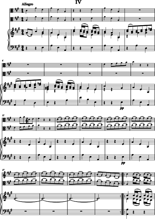 christoph graupner concerto la maggiore per viola d'amore, viola pianoforte