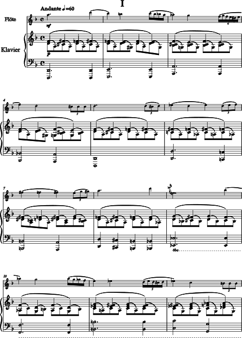 Jean-Marie Bernard Sonate für Flöte und Klavier
