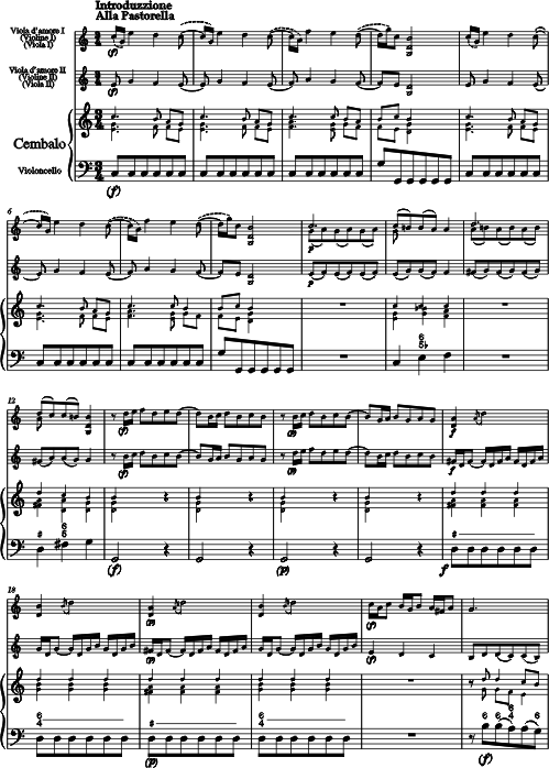 Johann Georg Hoffmann Partie à 3 Voci fuer zwei Violen d'amore und Violoncello