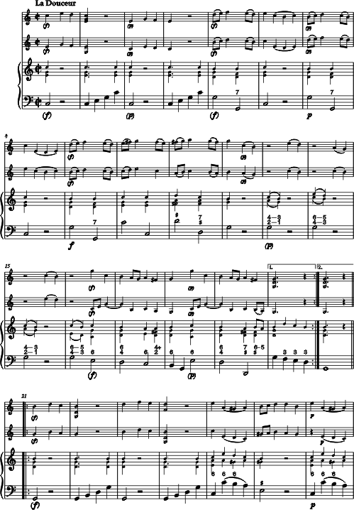 Johann Georg Hoffmann Partie à 3 Voci for two Viola d'amore and Cello