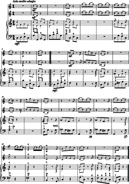 Johann Georg Hoffmann Partie à 3 Voci pour deux Viole d'amour et Violoncelle