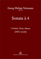Georg Philipp Telemann Sonata à 4 G major TWV 43:G9