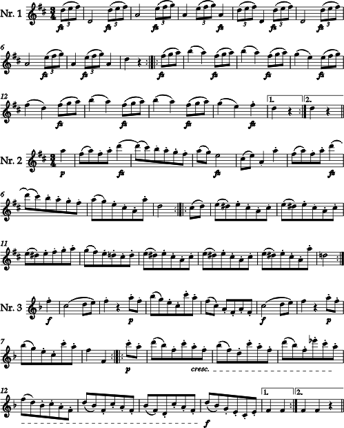 Ludwig van Beethoven 6 Ländlerische Tänze für Saxophon und Klavier