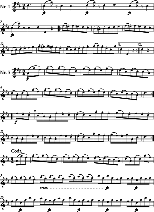 Ludwig van Beethoven 6 Laendler Dances for Saxophone and Piano