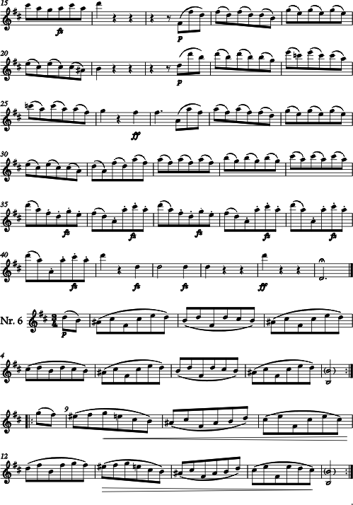 Ludwig van Beethoven 6 Danses champêtres pour Saxophone et piano