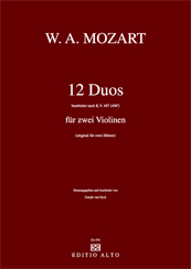 Wolfgang Amadeus Mozart 12 Duets KV 487