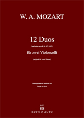 Wolfgang Amadeus Mozart 12 Duets KV 487 2 cellos