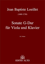 Jean-Baptiste Loeillet Viola Piano