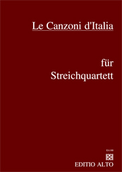 Canzoni d'Italia Italian Folk songs for String quartet