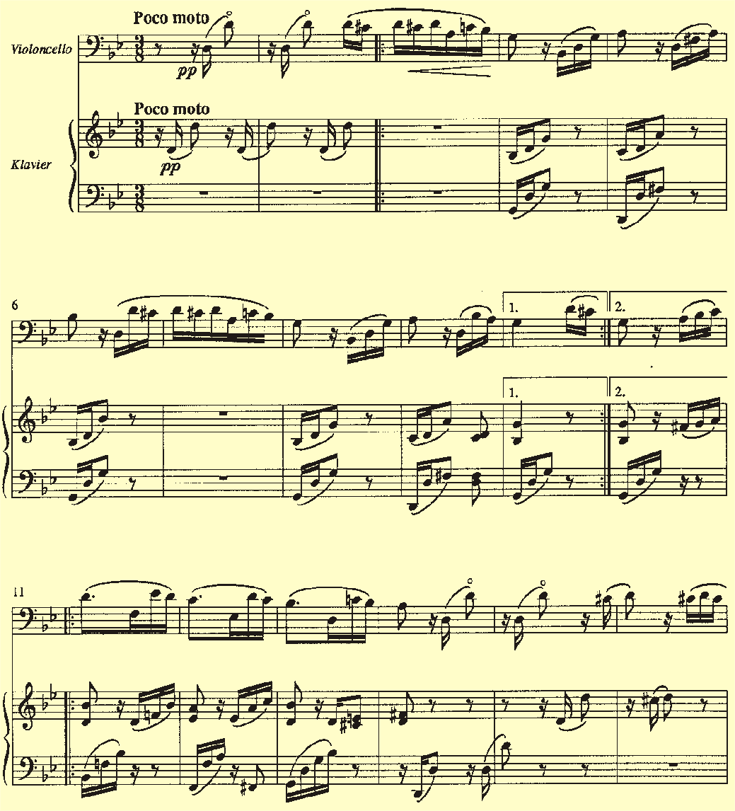 Ludwig van Beethoven An Elise Cello Klavier
