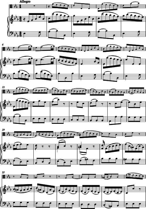 Johann Sebastian Bach Sonata Mi Bémol Majeur pour Alto et Piano