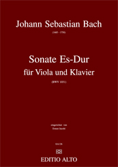 Johann Sebastian Bach Sonata E-flat major Viola Piano