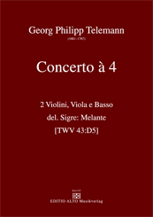 Georg Philipp Telemann Concerto à 4 D major TWV 43:D5