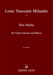 Louis-Toussaint Milandre Viola d'amore and Basso