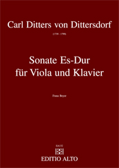 Carl Ditters von Dittersdorf Sonata E-flat major