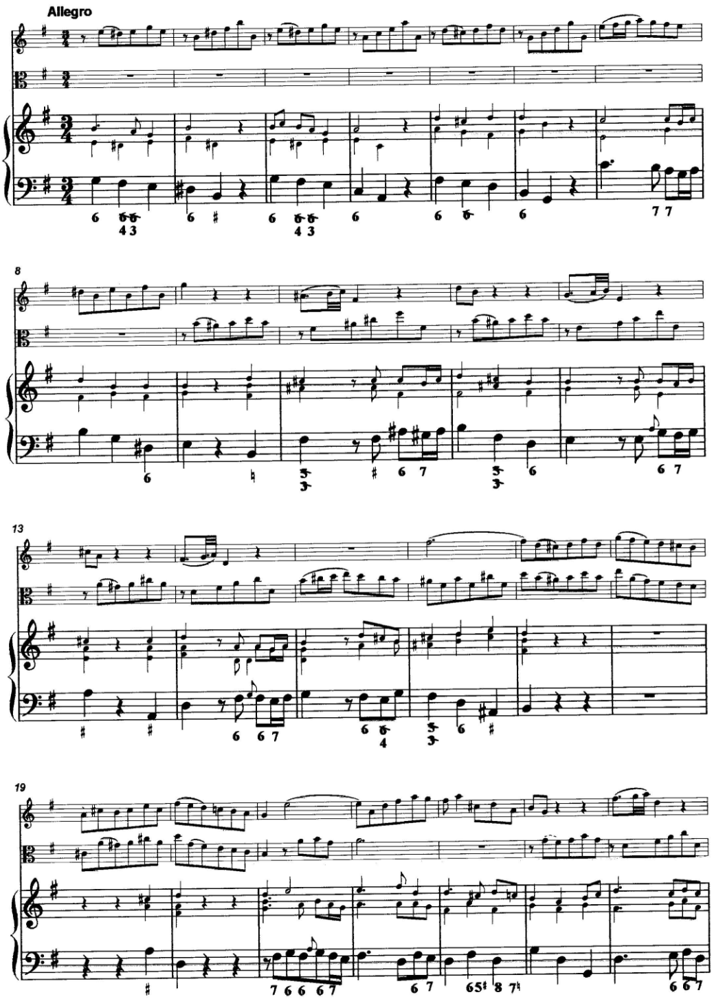 Christoph Graupner trio e minor traverse flute, viola d'amore, harpsicord