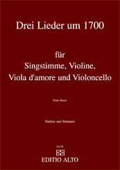 Singstimme, Violin, Viola d'amore and Cello