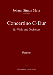 Johann Simon Mayr Concertino c major viola orchestra
