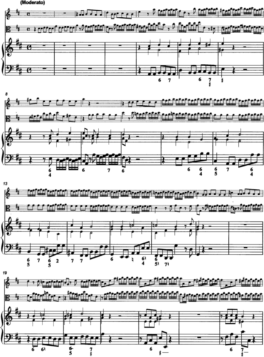 Christoph Graupner Sonata (Trio) d major for Traverse flute, Viola d'amore and Harpsicord