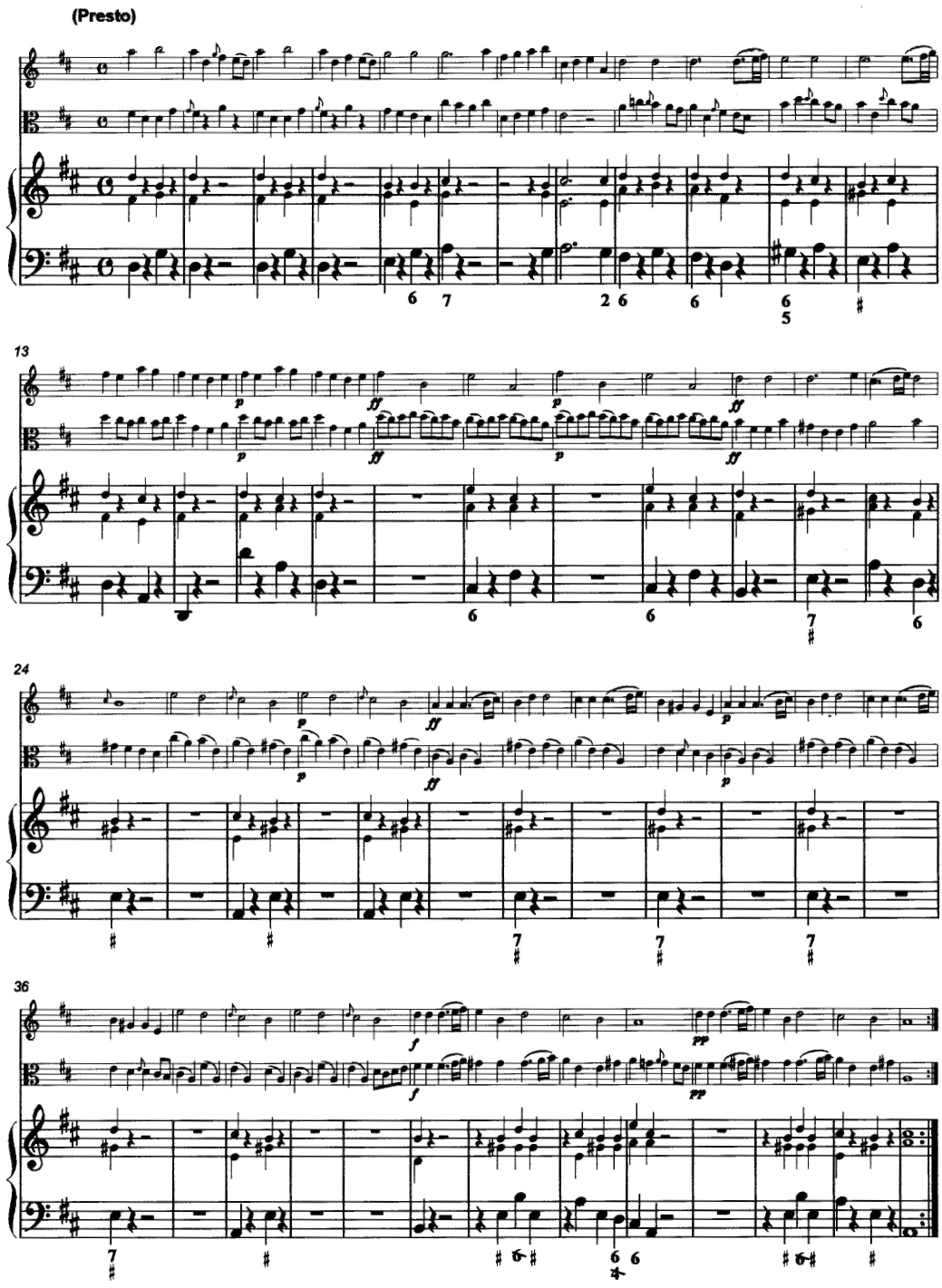 Christoph Graupner Sonata (Trio) re maggiore per Flauto traverso, Viola d'amore e Cembalo