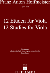 Hoffmeister 12 Studies for Viola