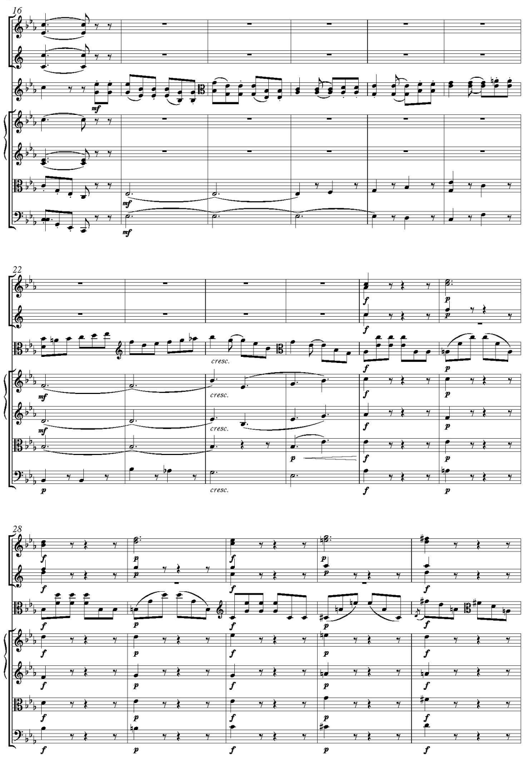 JOHANN CHRISTIAN BACH Concerto c Minor for Viola and Orchestra Score