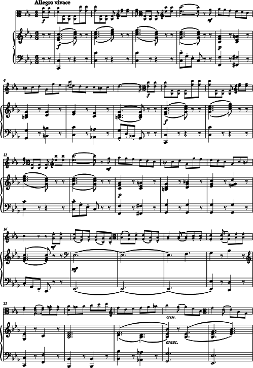 Giovanni Cristiano Bach CONCERTO DO MINORE Viola Pianoforte