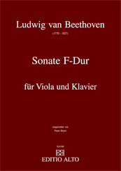 Ludwig van Beethoven Sonate F-Dur Viola Klavier 