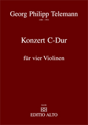 Georg Philipp Telemann Konzert C-Dur vier Violinen