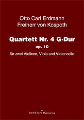  Otto Carl Erdmann von Kospoth Quartet No. 4 G major