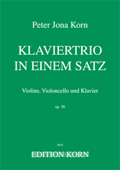 Peter Jona Korn Trio in 
      one movement