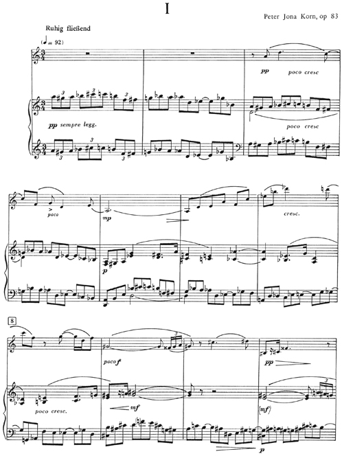 Peter Jona Korn Sonata Violin and Piano