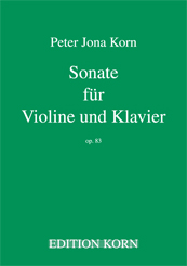 Peter Jona Korn Sonata for Violin Piano