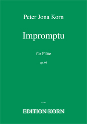 Peter Jona Korn Impromptu op. 93 Flöte solo